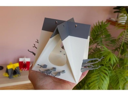 a-frame bird feeder remix spaceandnation 3d print model - Mito3D