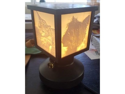 lithophane frame ikea tarnaby lamp jimmerjammer 3d print model - Mito3D