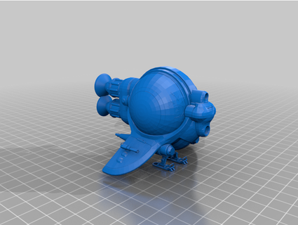 dell'uomo cielo guppy esotico nave manicminersyt 3d print model - Mito3D