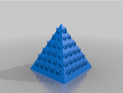 spikey Pyramide lcjjohnson 3d print model - Mito3D