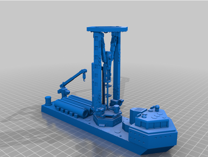 bhi drillship malleus011 3d print model - Mito3D