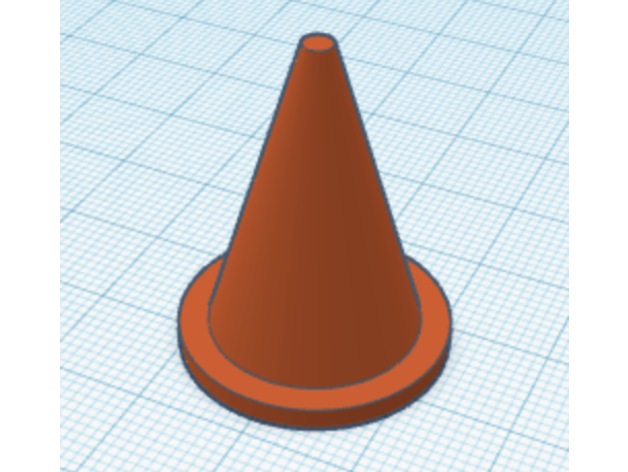 traffic cone lcjjohnson 3D print model - Mito3D