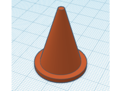 traffic cone lcjjohnson 3d print model - Mito3D