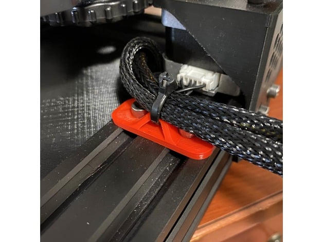 fecho eclair gravata cabo suporte jprizzle 3D print model - Mito3D