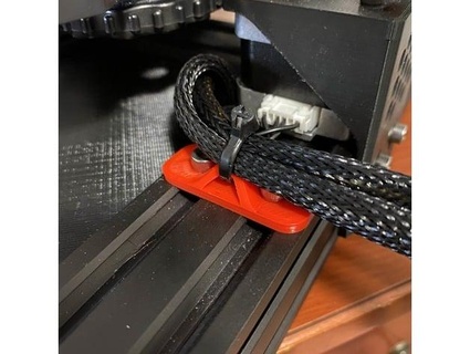 Postleitzahl Krawatte Kabel Halter Unterstützung jprizzle 3d print model - Mito3D