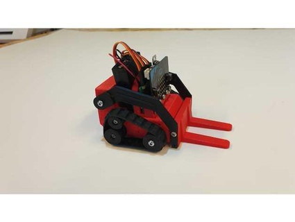 micro po bulldozer forchetta pallet tecnico centro 3d print model - Mito3D