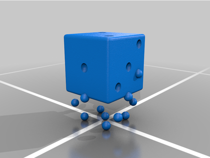 fun dice 3d print model - Mito3D