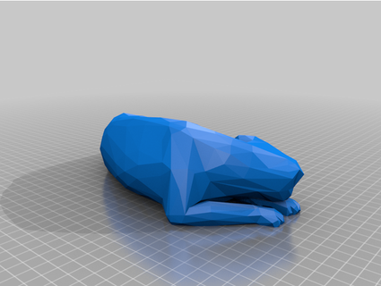 cat low poly yiixpe 3d print model - Mito3D