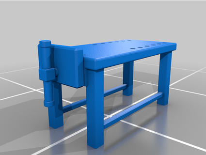 banco estudio caja borde 3d print model - Mito3D