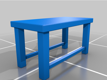 mesa estudio caja borde 3d print model - Mito3D