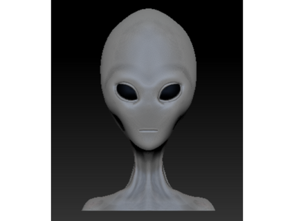 alien bust spacelord87 3d print model - Mito3D