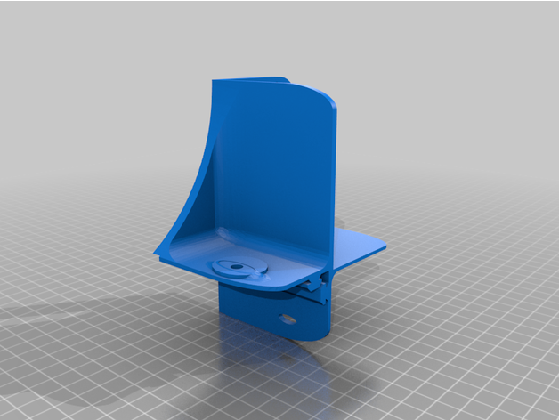 ender 3 arka güç kaynağı dirsek Genişletilmiş akış çekirdeği 3D print model - Mito3D