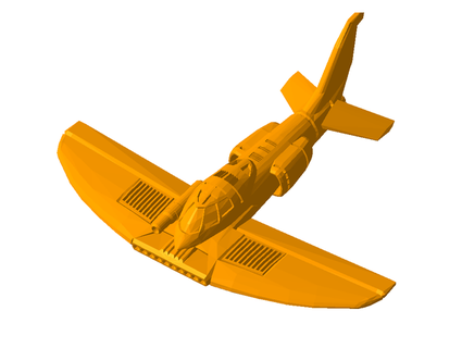 zéro chasseur spatial large aile sibérien troll 3d print model - Mito3D