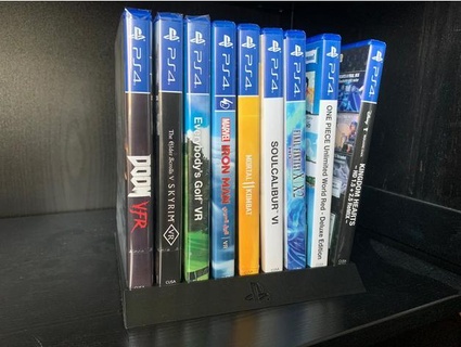 ps4 games stand m0nte 3d print model - Mito3D