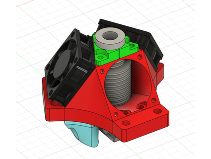 flsun q5 effector delta fan duct sivis-joe 3d print model - Mito3D