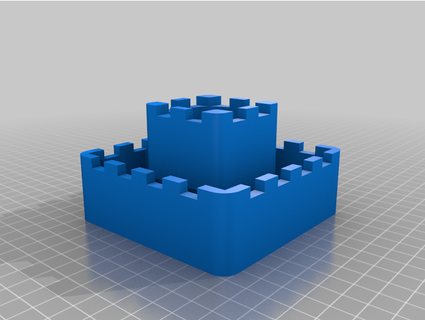 castle planter moat blobofdoom 3d print model - Mito3D