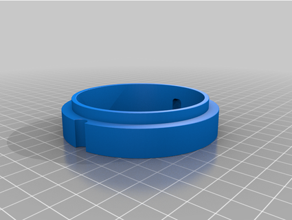 light ring holder greecher 3d print model - Mito3D