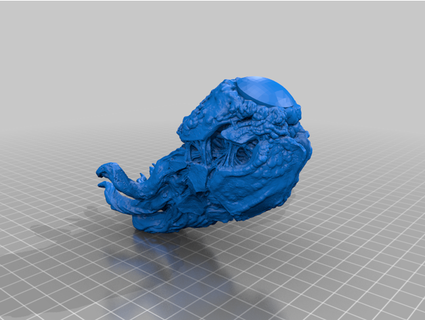 cthulhu cabeza perro guerra titán elhobbywingman 3d print model - Mito3D