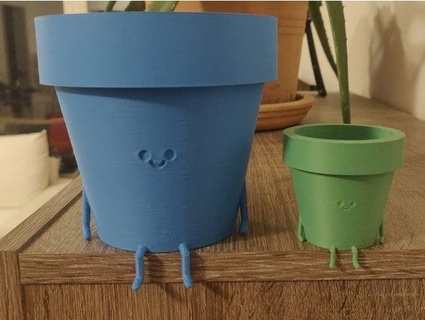 happy sitting pot - v1 lukki15  3d print model - Mito3D
