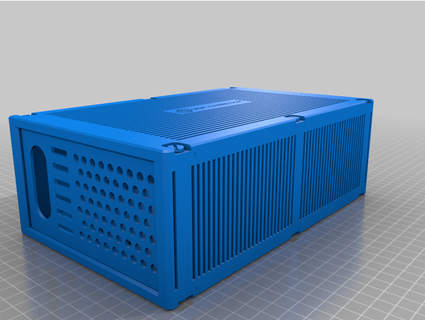 raspberry pi cluster - 7 rpi rack mount compatible 3dp-cases 3d print model - Mito3D