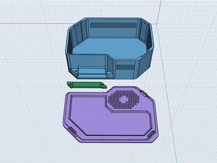 électronique boîte moyen micros cadre 3d print model - Mito3D
