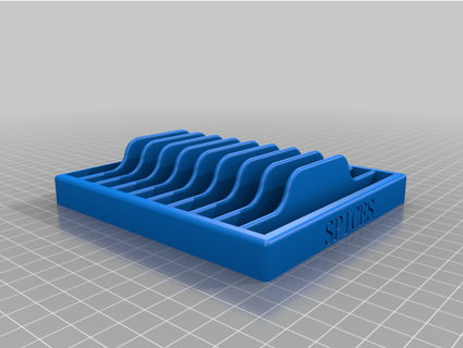 especias organizador 10 paquetes explotar 3d print model - Mito3D