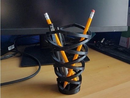 pencil cup john lap 3d print model - Mito3D