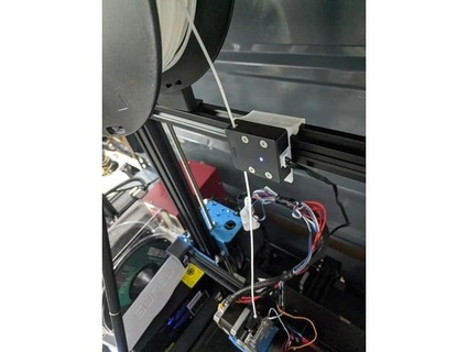 filament runout sensor mount mod cr-10 v3 syahrefi 3d print model - Mito3D