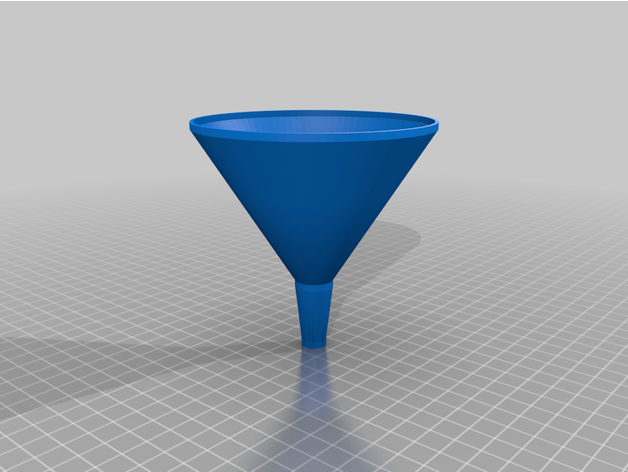 médio ventilado funil confuso 3D print model - Mito3D