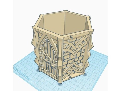 dungeon entry planter container rkxone 3d print model - Mito3D
