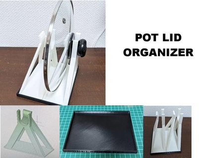 pot lid organizer ky3dprnting 3d print model - Mito3D