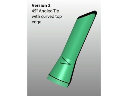 sandie sanding pen - 45 tip curved unimatrix01 3d print model - Mito3D