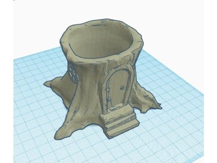 fairy house planter container rkxone 3d print model - Mito3D
