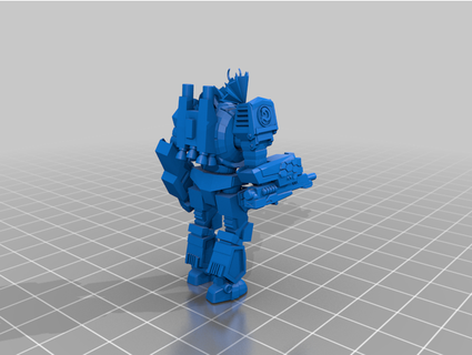gladiator 4r medium mech siberian troll 3d print model - Mito3D