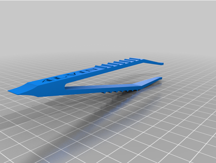 custom named 15cm tweezers 4lvin 3d print model - Mito3D