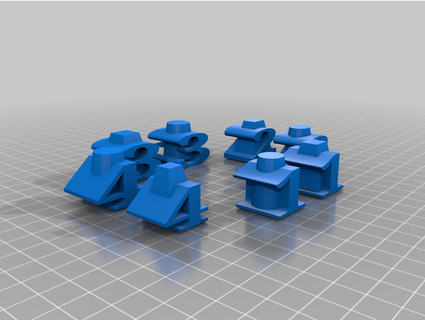 quadrado dança chamadores jogo damas v8 cheio conjunto rcamp48 3d print model - Mito3D