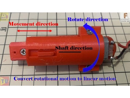 Konvertieren Rotation Bewegung linear Bewegung zhwang168 3d print model - Mito3D
