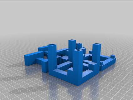 3 trozo enmarcado rebaba lleno vida 3d print model - Mito3D