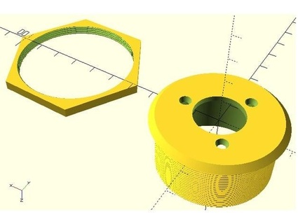 rotante codificatore montare mame controllo pannello pl1 3d print model - Mito3D