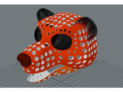 fursuit puppet head base versão 73 toon Urso oh 3d print model - Mito3D
