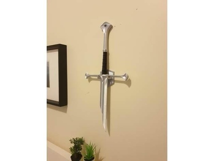 sencillo espada percha ic sando 3d print model - Mito3D