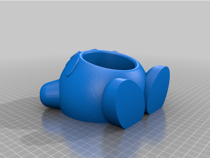 kirby flower pot drifter z 3d print model - Mito3D