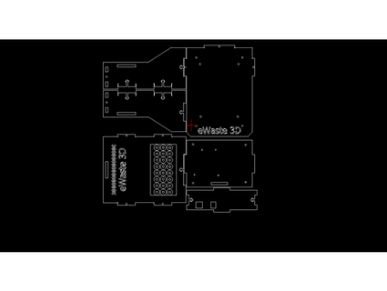 e-waste frame mini engraver 3d printer bandertech 3d print model - Mito3D