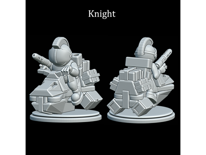 astronauta xadrez cavaleiros espingarda tostada 3d print model - Mito3D