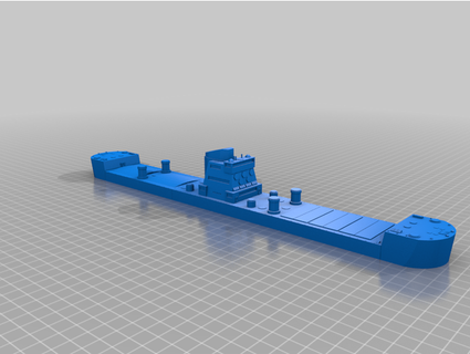 bhi modular cargo tanker helicarrier ship malleus011 3d print model - Mito3D