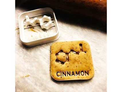 chemistry cookie cutter - cinnamon molecule dcortes 3d print model - Mito3D