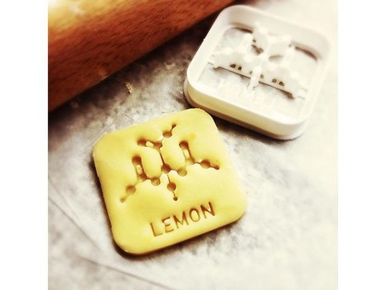 chimica biscotto taglierina Limone molecola dcortes 3d print model - Mito3D