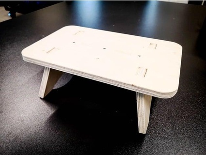 stool cnc cut 12mm plywood xnicolas 3d print model - Mito3D