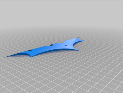 batarang couteau titulaire soutien andretapxure 3d print model - Mito3D