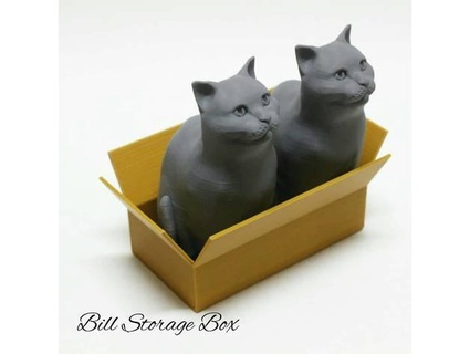 bill storage box charlie 1415926 3d print model - Mito3D